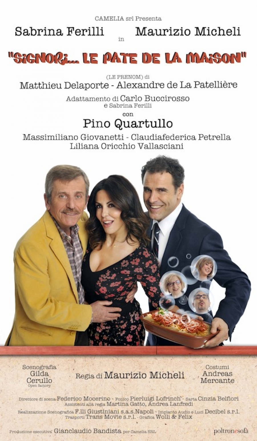 Sabrina Ferilli e Maurizio Micheli in Signori… le patè de la maison!