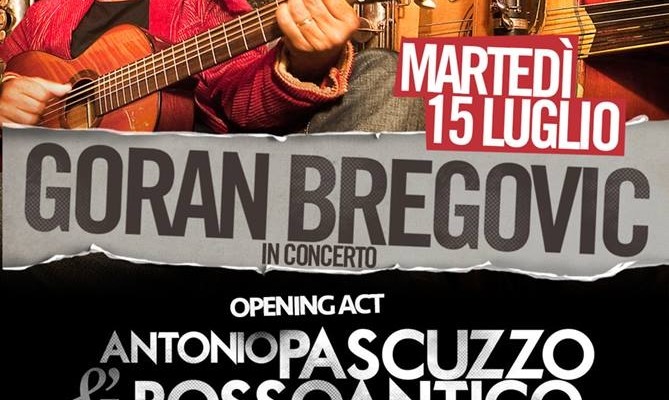Antonio Pascuzzo e Rossoantico Manouche Quintet  aprono il concerto di Goran Bregovic