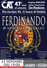Nel cartellone della cooperativa di Teatro C.A.T anche “Ferdinando” di Ruccello