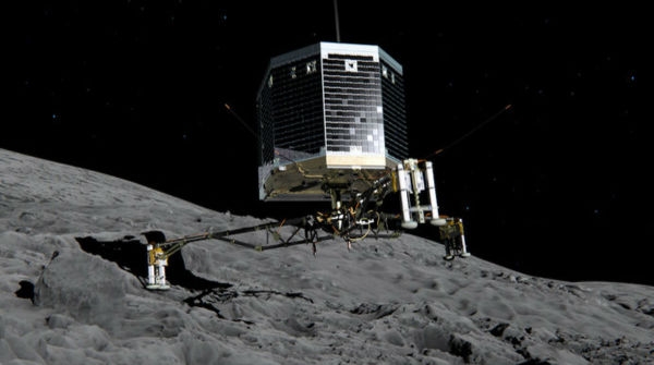 Philae e la sua sonda madre Rosetta hanno scoperto molecole organiche sulla cometa