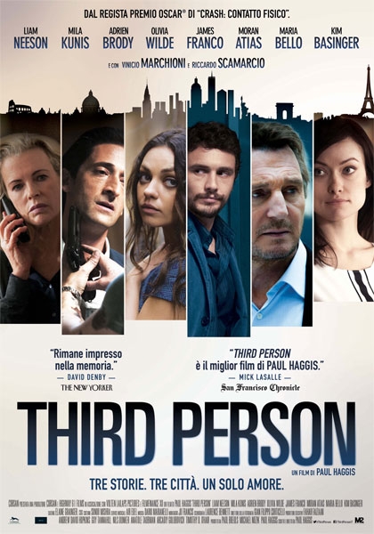 Third Person: nel film di Paul Haggis le canzoni di Gigi D’Alessio, Anna Tatangelo e Biagio Antonacci