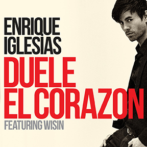 Enrique Iglesias torna con Duele El Corazon (ENRIQUE IGLESIAS feat WISIN Duele El Corazon single artwork bassa)