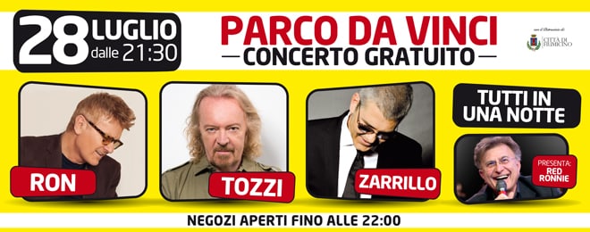 Una serata speciale con Ron, Umberto Tozzi e Michele Zarrillo