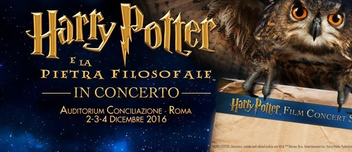 Harry Potter e la Pietra Filosofale, il cine-concerto all’Auditorium Conciliazione