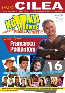 Al Teatro Cilea riparte Komikamente (KOMIKAMENTE PAOLANTONI 2017 1 210x300)