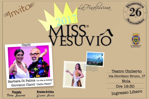 Miss Vesuvio 2017, a Nola la finalissima del concorso