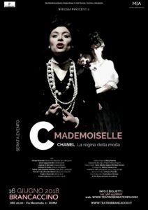 Al Brancaccino in scena la Coco Chanel di Mary Ferrara (Locandina Mademoiselle C 212x300)