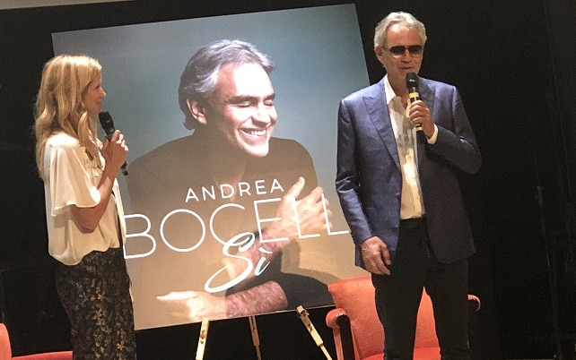 Andrea Bocelli presenta “Sì”: «È un album che rispecchia la mia sensibilità»