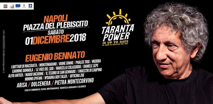 Eugenio Bennato dirige un grande concerto in Piazza Plebiscito per i 20 anni di Taranta Power