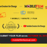 Mobile Film Festival in partnership con YouTube Creators for Change et UN Climate Change