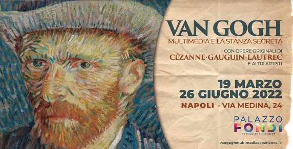 Il Palazzo Fondi di Napoli apre le porte alla mostra “Van Gogh multimedia e La Stanza segreta”