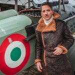 Giuseppe Fiorello nei panni dell’aviatore Francesco Baracca ne “I cacciatori del cielo”