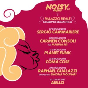 Il Palazzo Reale di Napoli accoglie i concerti del Noisy Naples Fest (Noisy PalazzoReale 300x300)