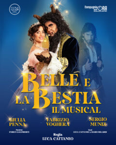 Intervista a Sergio Muniz, Miguel in "Belle e La Bestia-Il Musical" (Locandina belle la bestia 240x300)
